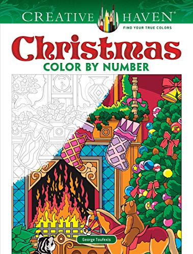 Creative Haven Christmas Color by Number [Paperback]