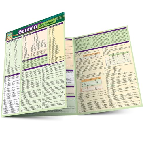 German Grammar QuickStudy Laminated Reference Guide [Fold-out book or cha]