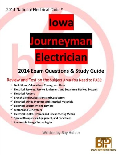Iowa 2014 Journeyman Electrician Study Guide [Paperback]