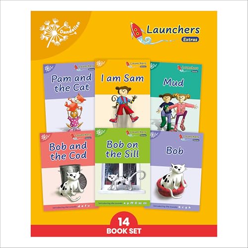 Phonic Books Dandelion Launchers Extras Stages 1-7 I Am Sam Decodable Books for [Paperback]