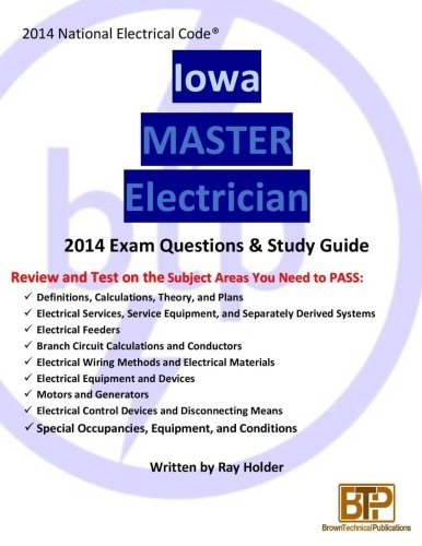 Iowa 2014 Master Electrician Study Guide [Paperback]