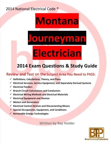 Montana 2014 Journeyman Electrician Study Guide [Paperback]
