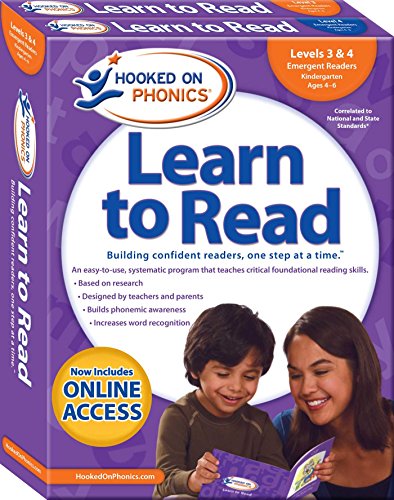 Hooked on Phonics Learn to Read - Levels 3&amp4 Complete Emergent Readers (Kin [Paperback]