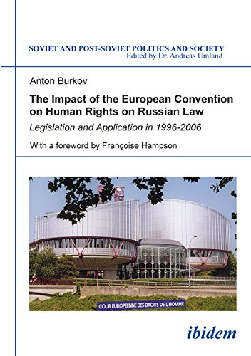The Impact of the European Convention on Human Rights on Russian Law Legislatio [Paperback]