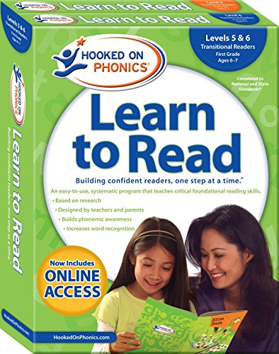 Hooked on Phonics Learn to Read - Levels 5&amp6 Complete Transitional Readers  [Paperback]