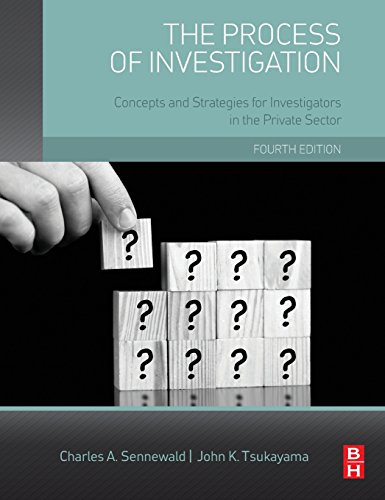 The Process of Investigation Concepts and Strategies for Investigators in the P [Hardcover]