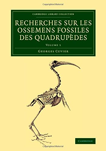 Recherches sur les ossemens fossiles des quadrup}}des [Paperback]