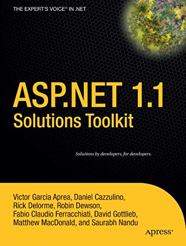 ASP.NET 1.1 Solutions Toolkit [Paperback]
