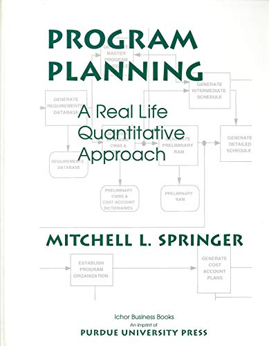 Program Planning A Real Life Quantitative Approach [Spiral-bound]
