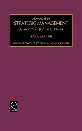 Disciplinary Roots of Strategic Management [Hardcover]