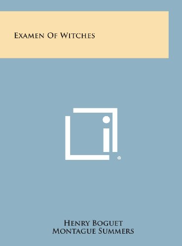 Examen of Witches [Hardcover]