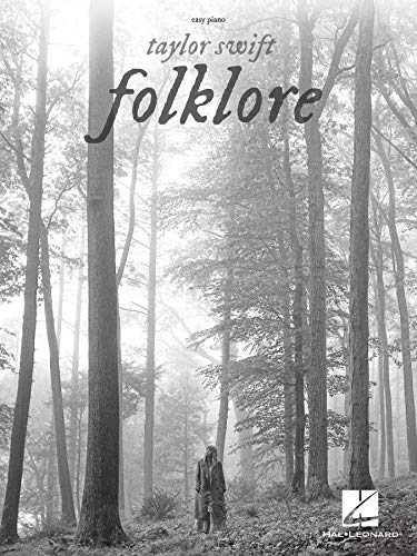 Taylor Swift - Folklore Easy Piano Songbook with Lyrics [Paperback]