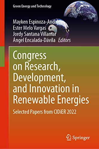 Congress on Research, Development, and Innovation in Renewable Energies Selecte [Hardcover]