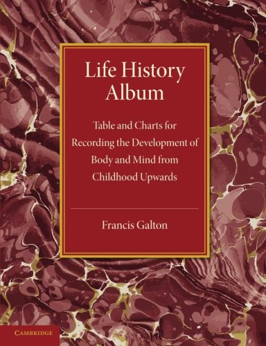 Life History Album Table and Charts for Recording the Development of Body and M [Paperback]