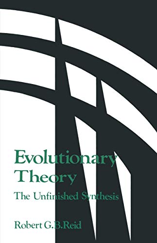 Evolutionary Theory The Unfinished Synthesis [Paperback]