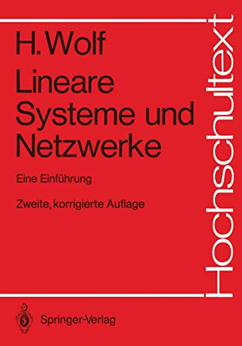 Lineare Systeme und Netzwerke Eine Einfhrung [Paperback]