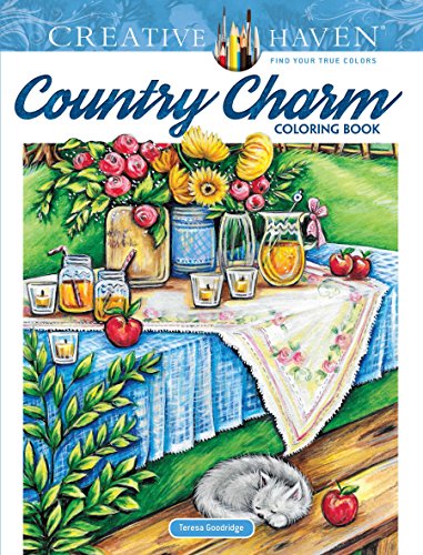 Creative Haven Country Charm Coloring Book [Paperback]