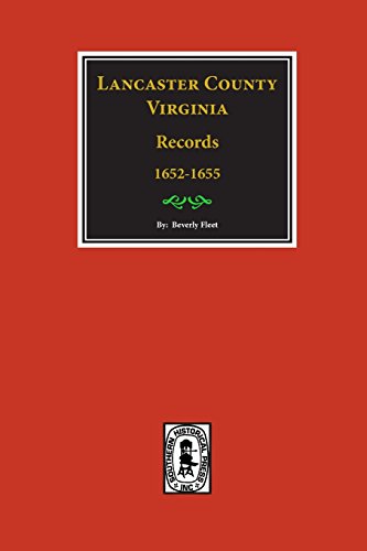 Lancaster County, Virginia Records [Hardcover]