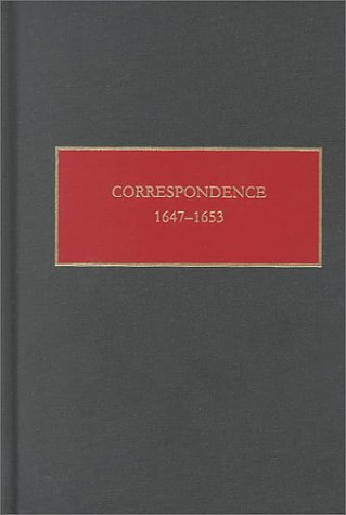 Correspondence, 1647-1653 (new Netherlands Documents) [Hardcover]