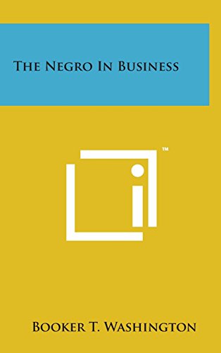 Negro in Business [Hardcover]