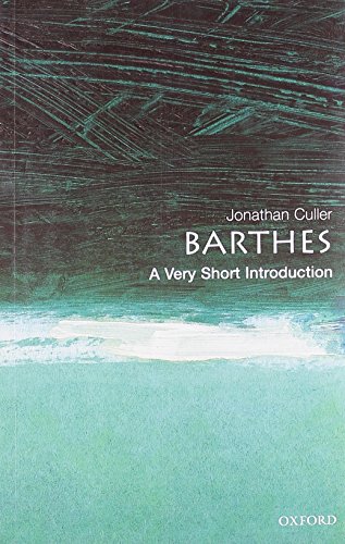 Barthes: A Very Short Introduction [Paperback]