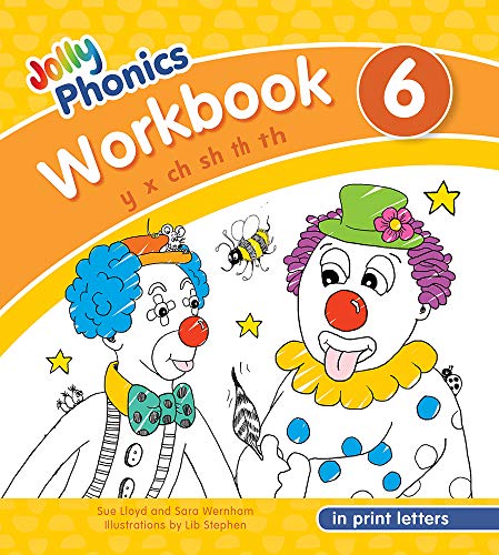 Jolly Phonics Workbook 6  In Print Letters (American English Edition) [Paperback]