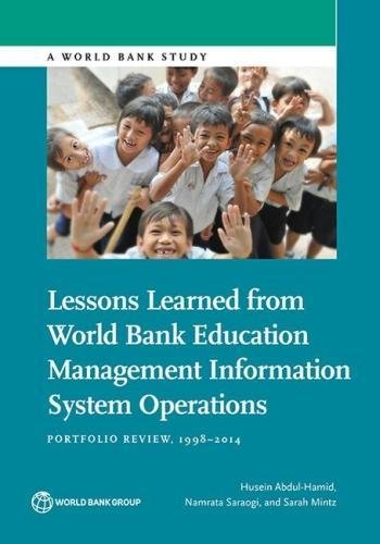 Lessons Learned from World Bank Education Management Information System Operatio [Paperback]