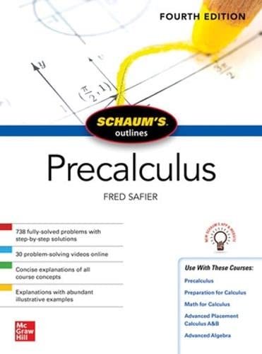 Schaum's Outline of Precalculus, Fourth Edition [Paperback]
