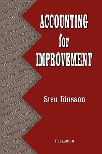 Accounting for Improvement [Hardcover]