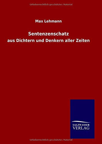 Sentenzenschatz (german Edition) [Hardcover]