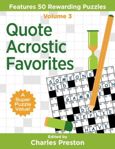 Quote Acrostic Favorites  Features 50 Rewarding Puzzles [Paperback]