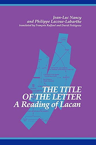 The Title Of The Letter A Reading Of Lacan (suny Series In Contemporary Contine [Paperback]
