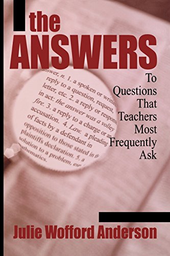 The Answers To Questions That Teachers Most Frequently Ask [Paperback]