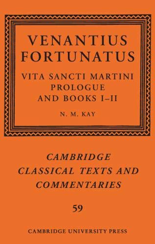 Venantius Fortunatus Vita Sancti MartiniPrologue and Books III [Hardcover]