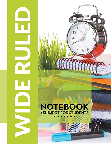 Wide Ruled Notebook 1 Subject For Students [Paperback]
