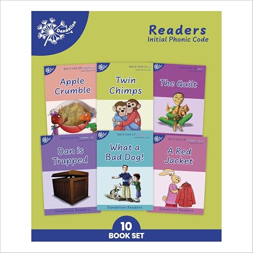 Phonic Books Dandelion Readers Set 2 Units 11-20 Twin Chimps (Two Letter Spellin [Paperback]