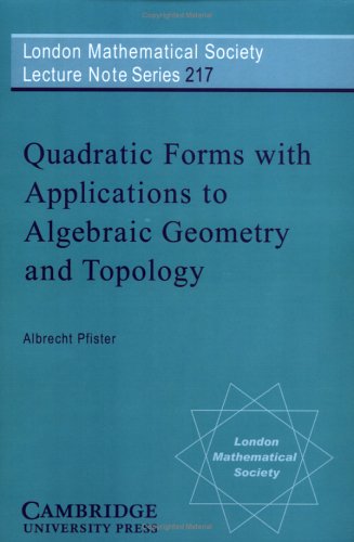 Quadratic Forms with Applications to Algebraic Geometry and Topology [Paperback]