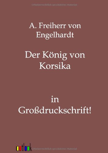 Der Knig Von Korsika (german Edition) [Paperback]