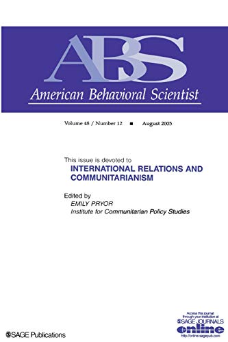 International Relations and Communitarianism [Paperback]