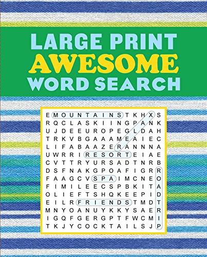 Large Print Awesome Word Search [Paperback]
