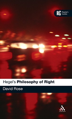 Hegel's 'Philosophy of Right' A Reader's Guide [Hardcover]