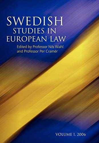 Swedish Studies in European Law - Volume 1 [Hardcover]
