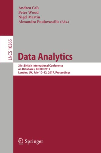 Data Analytics 31st British International Conference on Databases, BICOD 2017,  [Paperback]