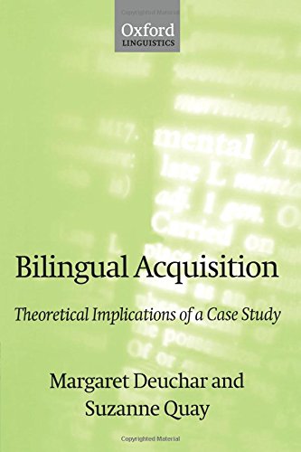Bilingual Acquisition Theoretical Implications of a Case Study [Paperback]