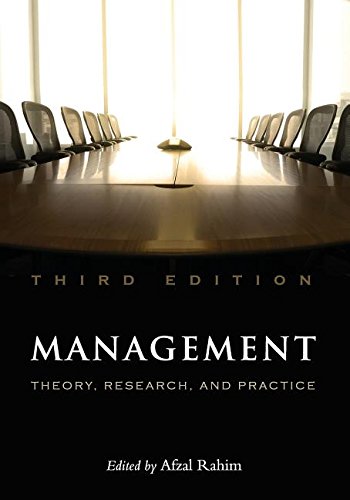 Management Theory, Research, And Practice [Paperback]