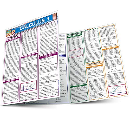 Calculus 1 QuickStudy Laminated Reference Guide [Fold-out book or cha]