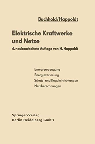 Elektrische Kraftwerke und Netze [Paperback]