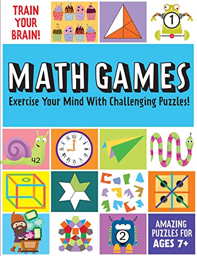 Train Your Brain Math Games (Brain Teasers for Kids, Math Skills, Activity Boo [Paperback]