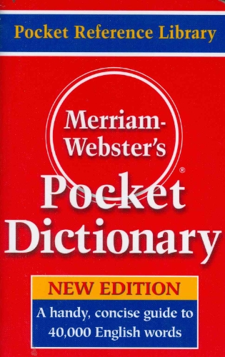 Merriam-Webster's Pocket Dictionary [Paperback]