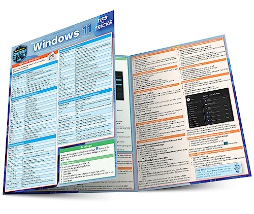 Microsoft Windows 11 - Tips &amp Tricks QuickStudy Laminated Computer Referenc [Fold-out book or cha]